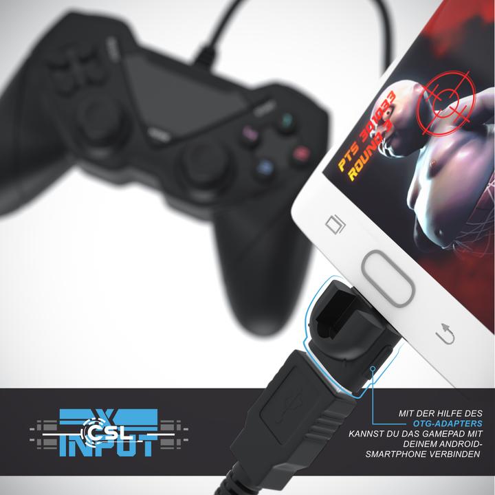 Immagine prodotto CSL Set di 2x Gamepad, controller USB di gioco per Android, PC / PS3 / Playstation / Direct-Input / (Android, PC)