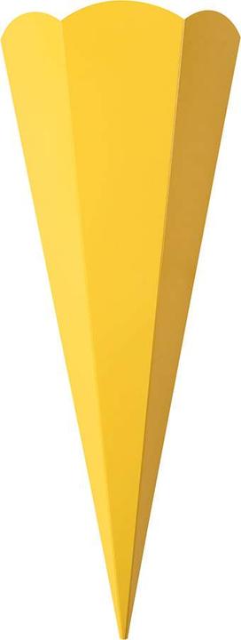 Produktbild trendmarkt24 XL Schultüte gelb Rohling gross Zuckertüte Einschulungstüte Erstklässler (1 x)