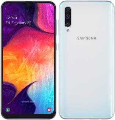 Samsung Galaxy A50 (128 GB, White, 6.40", Dual SIM + SD, 25 Mpx, 4G)
