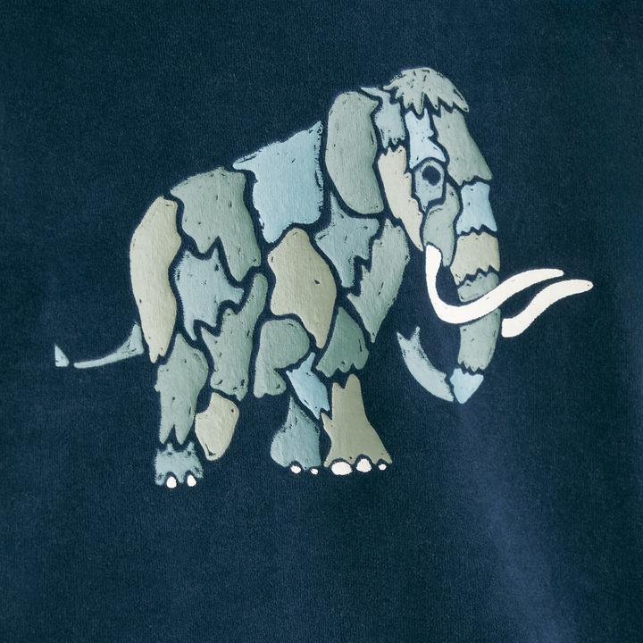 Produktbild La Redoute Collections Samt-Schlafanzug mit Mammut-Print (102)