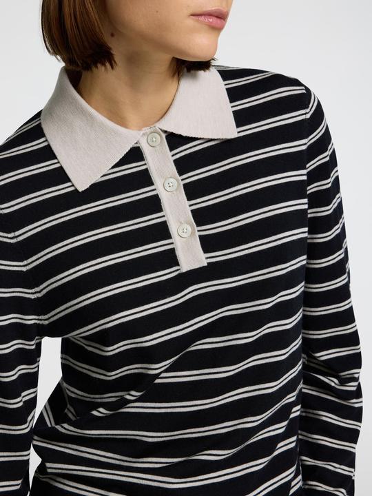 Image du produit Selected Femme 100% Merinowoll Langarm-Poloshirt (XXL)