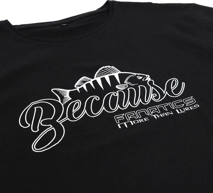 Produktbild Stucki Fishing T-Shirt Because Fanatics, Schwarz (L)