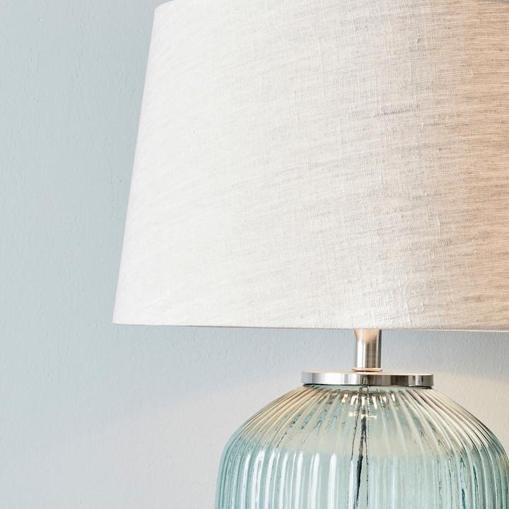 Actual product image Loberon Table lamp Fenis cream/green (E27)