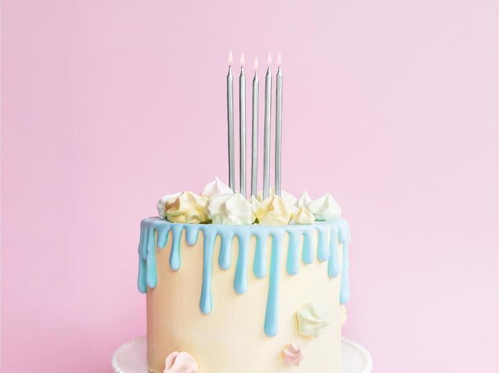 Image du produit Partydeco Bougies d'anniversaire Argent 12,5cm 12 pièces (12 x)