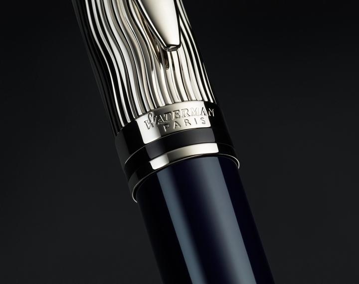 Actual product image Waterman Fountain Pen Expert DeLuxe C.C Deep Lacquer F (Blue, 1 x)