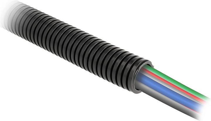 Immagine prodotto Delock Guaina di protezione dei cavi 1 m x 13 mm nero (Tubo cavi, 100 cm)