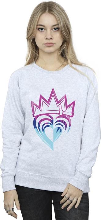 Actual product image Disney Womens/Ladies Descendants Pink Crown Sweatshirt (S)