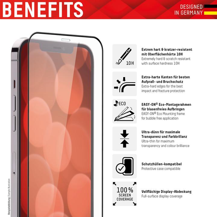 Produktbild Displex Real Glass, Full Cover Panzerglas (1 Stück, Apple iPhone 6, Apple iPhone 7, Apple iPhone 8, Apple iPhone SE (2nd Gen), Apple iPhone SE (3rd Gen))