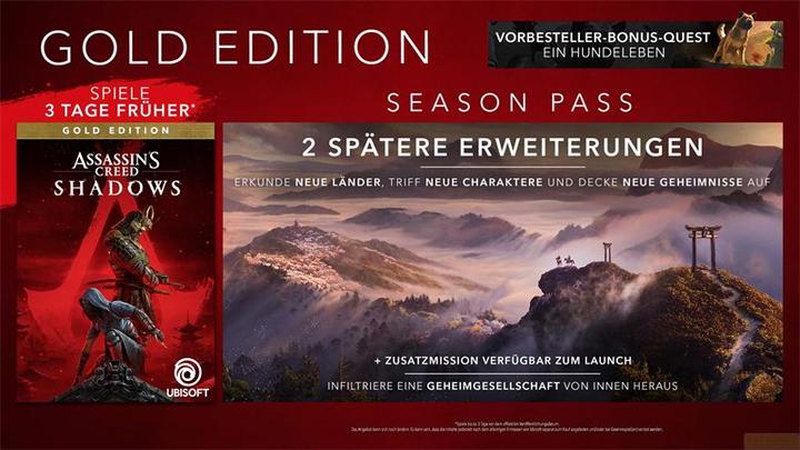 Produktbild Ubisoft Assassin's Creed: Shadows - Gold Edition (PS5, DE, IT, FR)