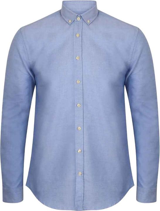 Henbury Modern Langarm Slim Fit Oxford Hemd