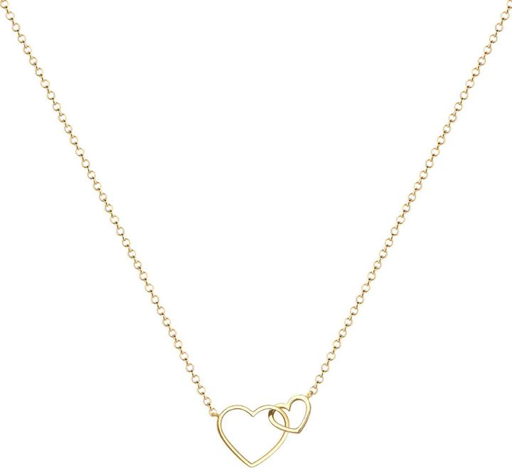 Produktbild Elli mit zwei Herz-Anhäger Verschlungen (Sterling Silber, 45 cm)