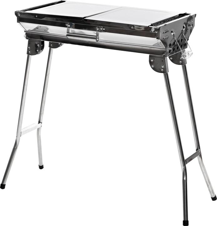 Actual product image InnovaGoods Portable charcoal barbecue - collapsible - stainless steel