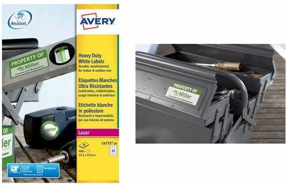 Produktbild Avery Wetterfeste Folien-Etiketten