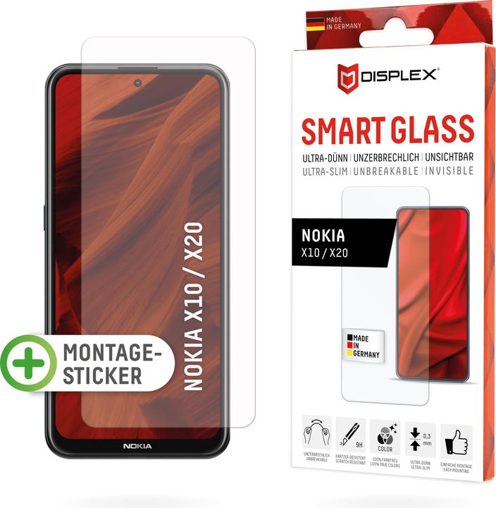 Immagine prodotto Displex Smart Glass, Displayschutzfolie (1 Pezzo/i, Nokia X10, Nokia X20)
