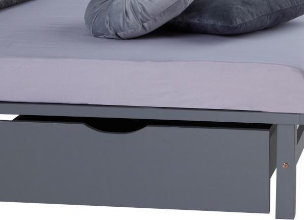 Image du produit Homestyle4u Lit de palette avec coffre de lit et sommier à lattes (140 x 200)