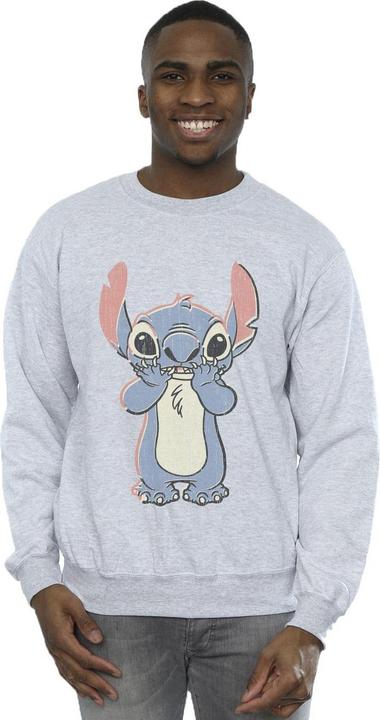 Actual product image Disney Mens Lilo And Stitch Big Print Sweatshirt (L)