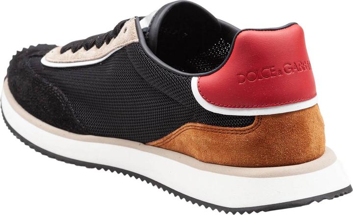 Produktbild Dolce & Gabbana cushion sneakers in mixed materials color black/beige (42)