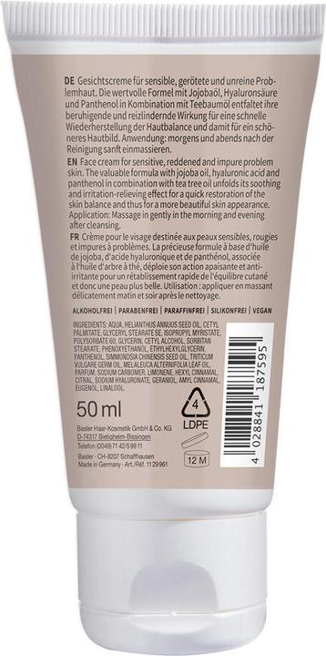 Actual product image Basler Tea tree oil face cream (50 ml, 24h cream)
