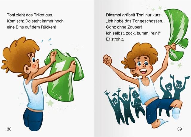 Immagine prodotto Ravensburger Tonis magisches Fussball-Trikot - lesen lernen mit dem Leserabe - Erstlesebuch - Kinderbuch ab 6 (Tedesco, Meike Haas, Jan Sasse, 2024)