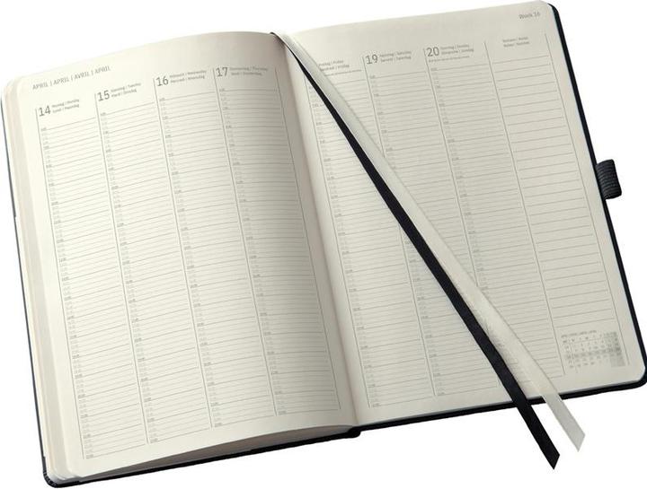Actual product image Sigel Wochenkalender 2026 C2618 1W/2S schwarz 31.5x22.5cm (225 x 315 mm, German)