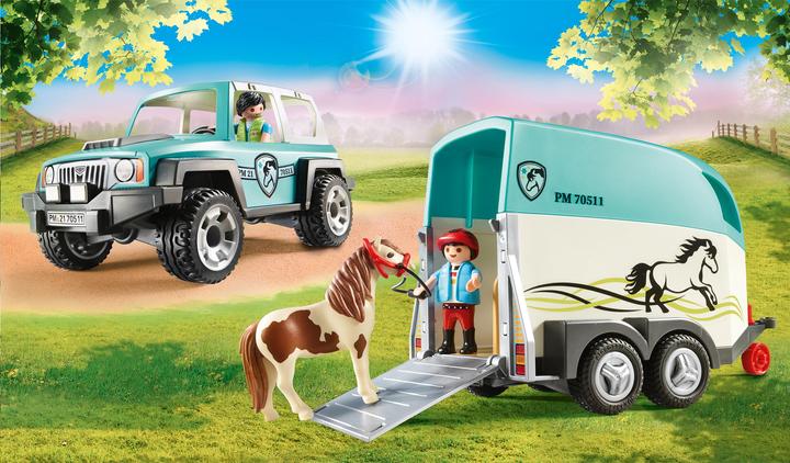 Produktbild Playmobil PKW mit Ponyanhänger (70511, Playmobil Country)