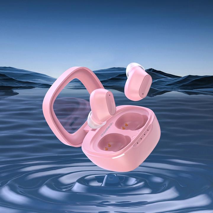 Produktbild Choetech MEMS wireless TWS Bluetooth 5.3 headphones - pink (17 h, Kabellos)