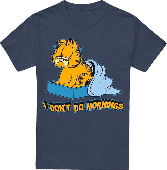 Immagine prodotto Garfield I Don't Do Mornings Maglietta Adulto Unisex (S)