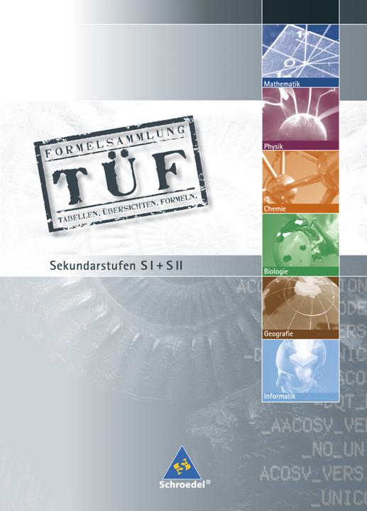 Produktbild TÜF - Tabellen, Übersichten, Formeln (Deutsch, Margit Liskow, Wolf-Dieter Braun, Eckart Pfatteicher, Heike Marchand, Christa Kupke, Hans Erich Riedel, Reinhard Tröstler, Vera Schädrich, 2008)