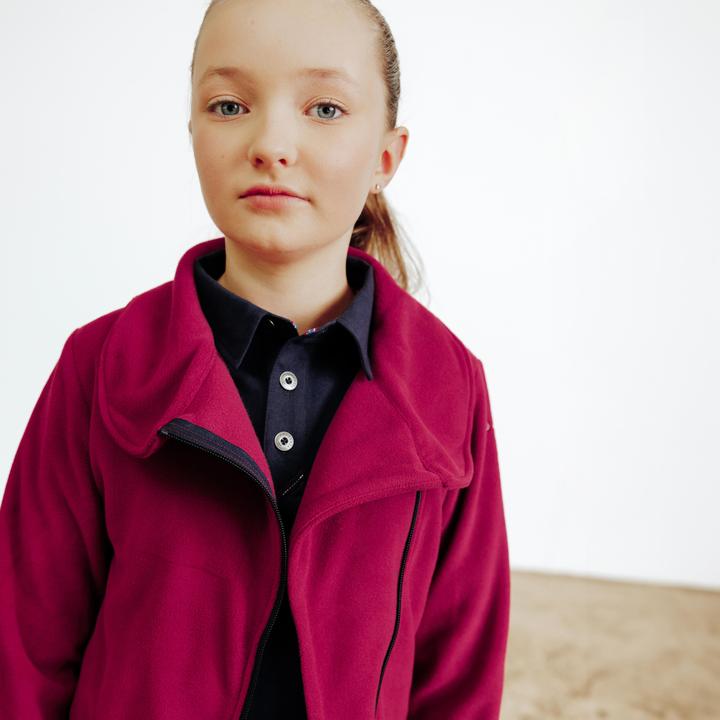 Image du produit Fouganza Kids' Horse Riding Fleece 100 - Pourpre/Cherry (152)
