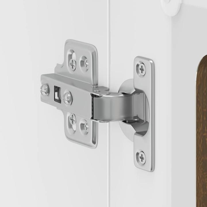 Immagine prodotto VidaXL Pensile da cucina con anta in vetro Kalmar marrone effetto rovere (40 x 31 x 60 cm)