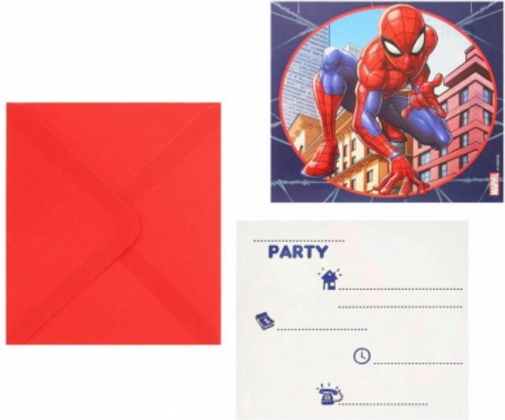Image du produit Spiderman 6 Invitations (6 pcs)