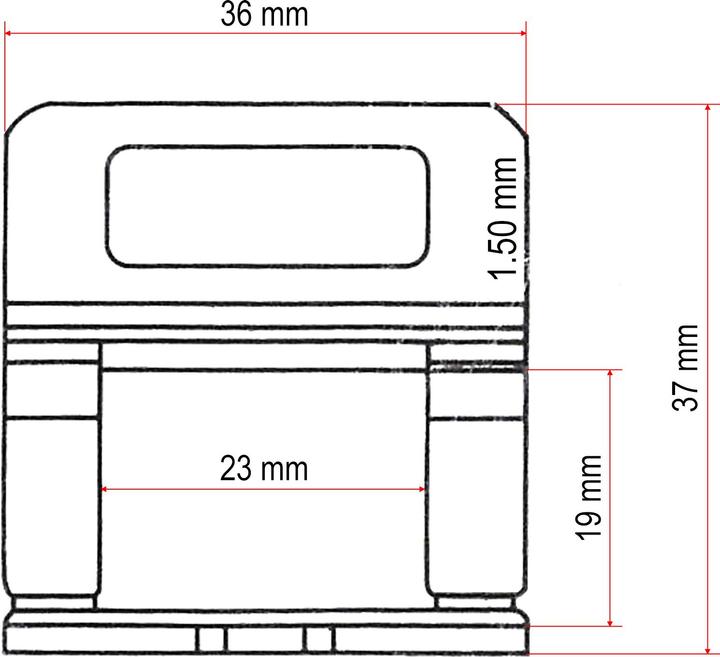 Produktbild XPOtool 100 Zuglaschen Fliesen Nivelliersystem 1,5mm Fugen Verlegehilfe Fliesen
