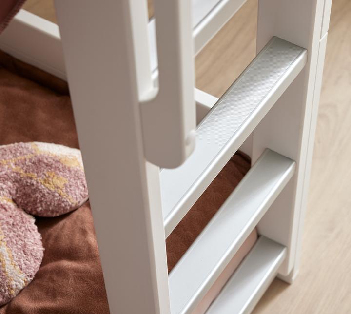 Image du produit Lifetime Kidsrooms Lit superposé bas avec échelle droite Breeze, Sommier à lattes Deluxe (90 x 200 cm)