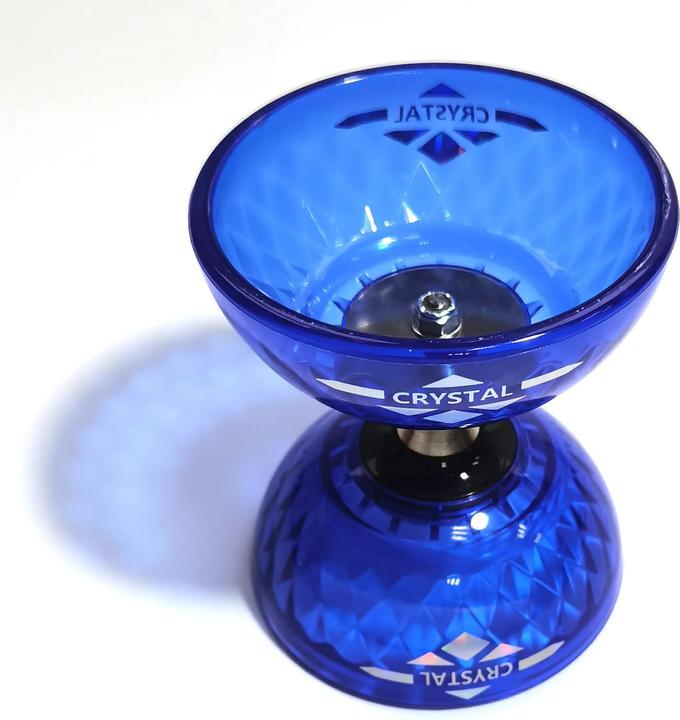 Acrobat Set Bearing diabolo crystal-blue + aluminum hand sticks
