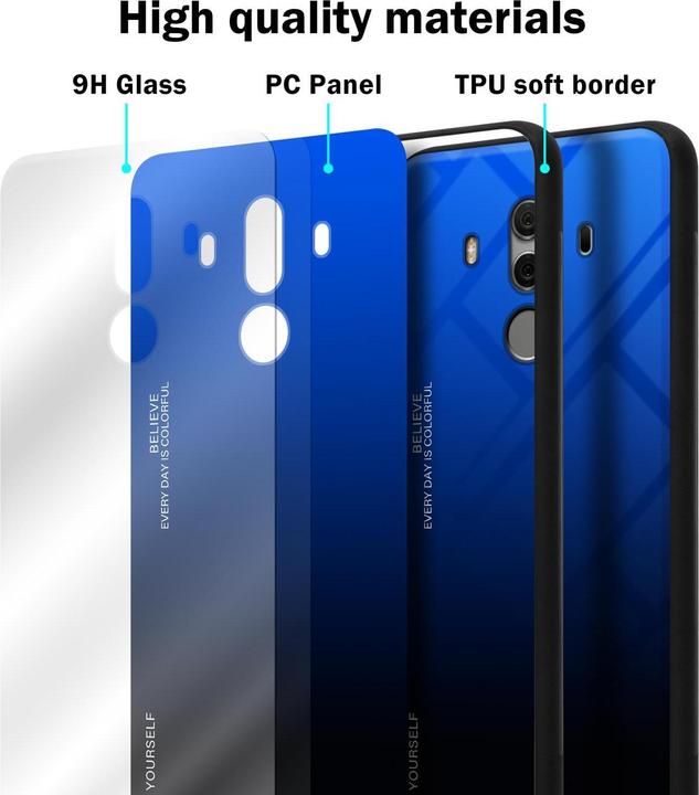 Productafbeelding Cadorabo TPU 2 kleuren glasdekking (Huawei Mate 10 Pro)