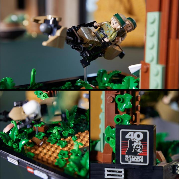 Actual product image LEGO Chase on Endor - Diorama (75353, LEGO Star Wars)