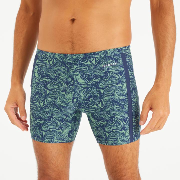 Produktbild Nabaiji Badehose Midjammer Herren - 100 Yoko Wave blau/khaki (XL)