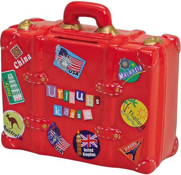 Actual product image Sombo Suitcase with holiday sticker (14 x 6 x 13 cm)