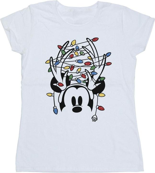 Image du produit Disney - T-shirt MICKEY MOUSE CHRISTMAS HEAD LIGHTS - Femme (S)