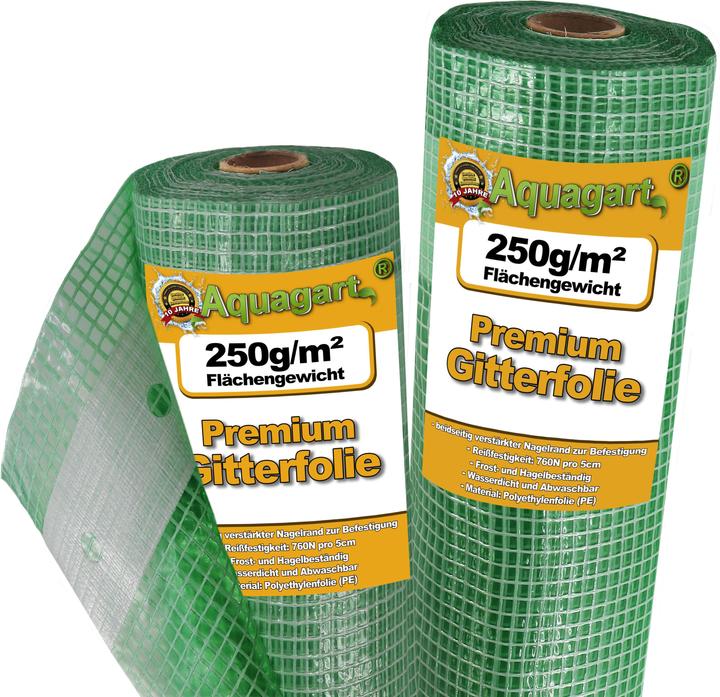 Produktbild Aquagart 28m Gitterfolie, Gartenfolie, Gewächshausfolie, Frühbeetfolie 3m breit