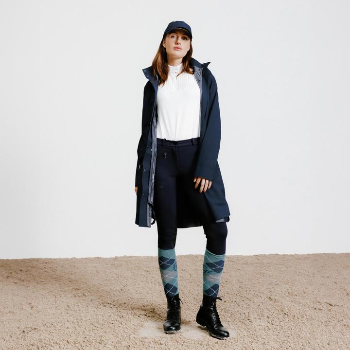 Produktbild Fouganza Damen Reithose Kniebesatz - 140 marineblau (38)