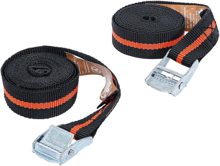 Produktbild BGS Spannband-Satz mit Schnellverschluss 2,5 m x 25 mm 2-tlg.