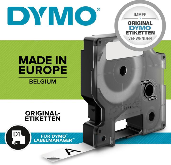 Actual product image Dymo S0720850 Standard tape (1.90 cm, White, Red)