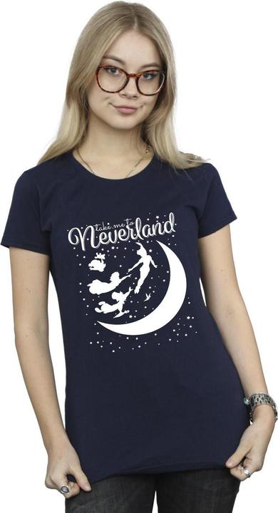 Actual product image Disney Womens/Ladies Peter Pan Take Me To Neverland Cotton T-Shirt (S)