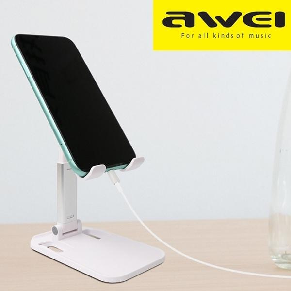 Produktbild Awei uchwyt biurkowy X11 biały/white