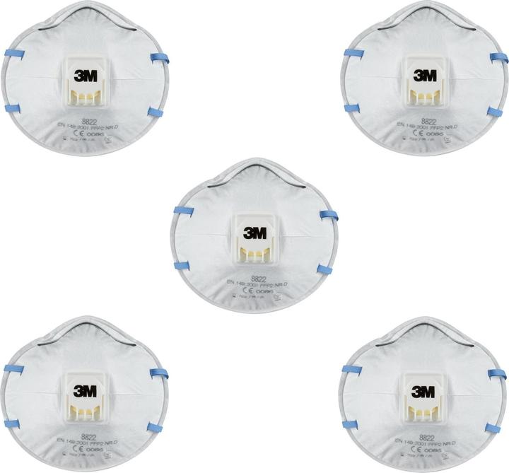 Image du produit 3M Masque à particules 8822 PRO5 (FFP2, 5 x)