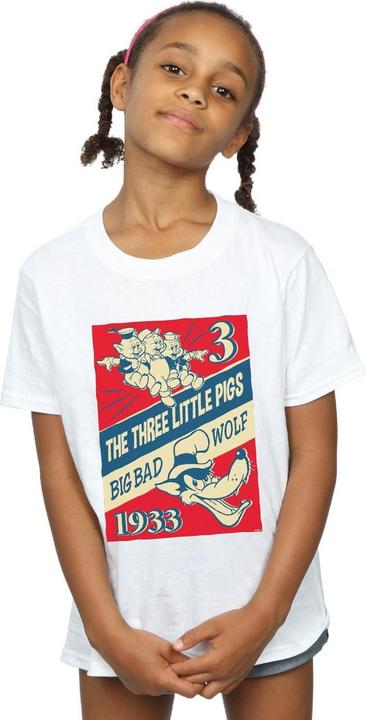 Image du produit Disney - T-shirt THREE LITTLE PIGS AND THE BIG BAD WOLF - Fille (152, 158)