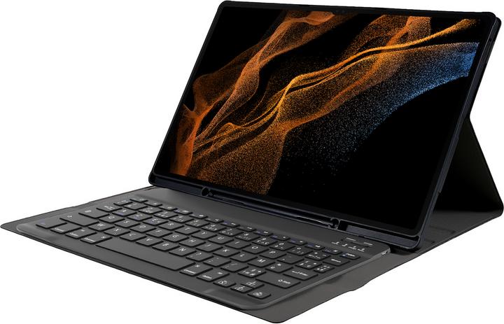 Actual product image Samsung Galaxy Tab S8 Ultra hoes met toetsenbord - QWERTZ toetsenbord Zwart (DE, Galaxy Tab S8 Ultra)