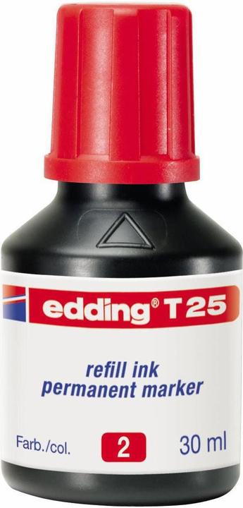 Edding Nachfülltusche T25 (Füllertinte, Rot, 35 mm)