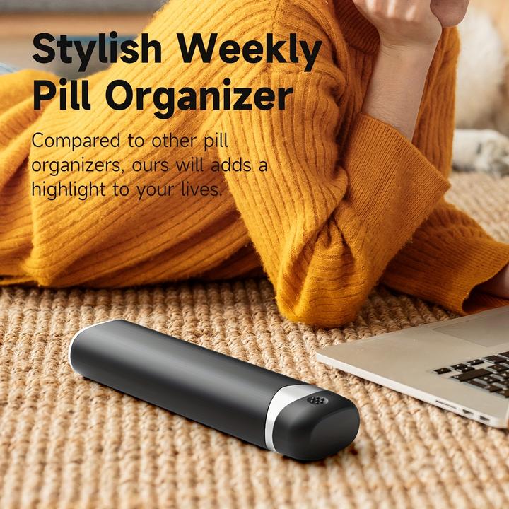 Immagine prodotto PhoneLook Woche Pillendose tragbar 7 Tage kompakte Medikamenten-Dispenser